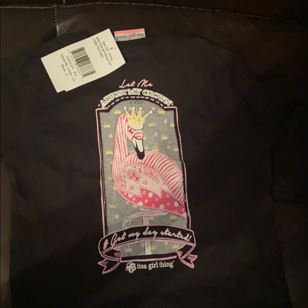 Toddler long sleeve black T-shirt